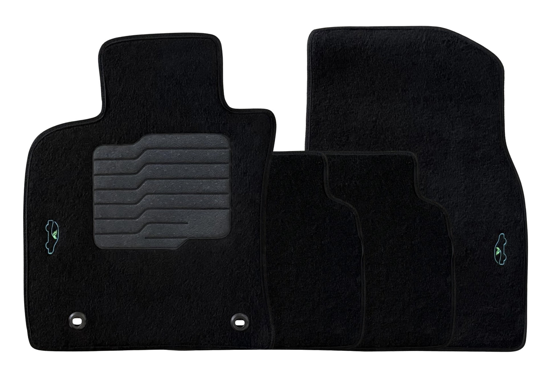 Carpet Floor Mats for 2018 to 2024 Toyota Camry with Anti Slip Driver Heel Pad and Safety Locks, Front and Rear, ecoMats