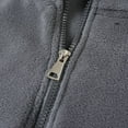 thumbnail image 6 of KHONTS Men's Quarter Zip Polar Fleece Pullover Sweatshirts Long Sleeve Half Zip Fleece Jacket Thermal pullovers Grey XXL, 6 of 9