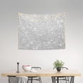 thumbnail image 2 of Hirioo Silver Glitter Print Tapestry Lightweight Fabric for Bedroom Aesthetic Home Wall Dorm Décor Living Room Decor 29x37 Inch, 2 of 8