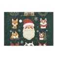 thumbnail image 7 of Yayeee Bath Rug for Bathroom Floor Non Slip Rectangle Fluffy Soft Absorbent Mat, 16"x24", Green Christmas, 7 of 7