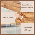 thumbnail image 5 of LUCKHAO  43" Lift Top Coffee Table with Storage ,  Multifunctional Lift Top Coffee Table with Tempered Glass Legs , for Living Rooms And Office, 5 of 27