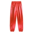 thumbnail image 6 of iiniim Men's Belly Dance Pants Satin Silky Loose Fit Comfy Bloomers Theme Party Trousers Red L, 6 of 7