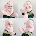 thumbnail image 2 of Sofullue Fashion Dinosaur Animal Hooded Scarf with Mittens 3 in 1 Hat Headband Soft Plush, 2 of 19
