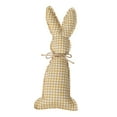 thumbnail image 4 of Muñeco de peluche de conejito de Pascua, vívido y encantador, figura de tela hecha a mano Cuadros caqui, 4 of 9