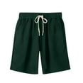 thumbnail image 2 of AXXD Woman Bermuda Shorts Summer Green High Waisted Loose Pockets Drawstring Shorts Mother's Day, 2 of 3