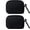 Black, variant on 2 count Mini Pouch with Carabiner,Pouches for Organization,Small Makeup Bag for Purse,Zipper Pouch,Card Holder Wallet,Travel Storage Carrying Tech Bag for Small Accessories Blue