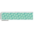thumbnail image 3 of Ambesonne Floral Fabric by the Yard Upholstery, Abstract Modern Foliage, 2 Yards, Turquoise and Cream, 3 of 5