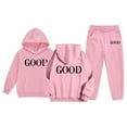 thumbnail image 2 of MEZZALL Child Outfits Sweatsuit Toddler Boys Girls Long Sleeve Solid Color Warm Hoodie Pullover Pants Kids Sweatshirt Sweatpants Clothes Sets Holiday Clothing, 2 of 7