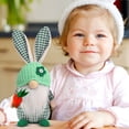 thumbnail image 5 of Easter Faceless Doll with Checkered Ears, 8.27 in, PP Cotton Material, Perfect for Holiday Decor, 5 of 5