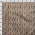 thumbnail image 4 of oneOone Velvet Light Brown Fabric African Sewing Material Print Fabric By The Yard 58 Inch Wide, 4 of 4