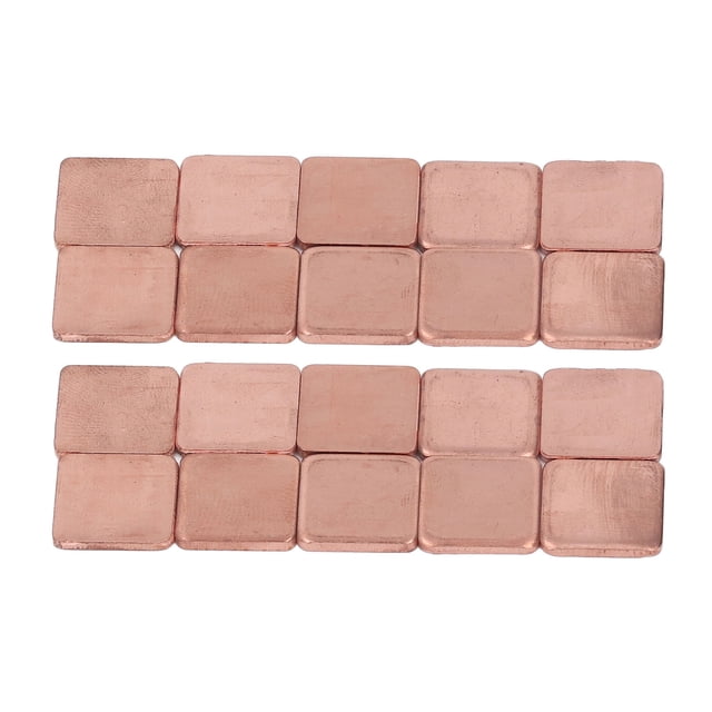 Almohadilla de disipador de calor de cobre, 20 piezas Almohadilla de disipador de calor de GPU de computadora de calor de cobre Almohadilla de disipador de calor