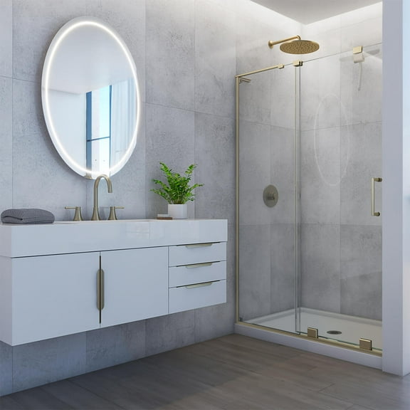 Mason Hill Glue-up Wall Tiles 15-3/4 Inch x 31-1/2 Inch in Concrete Grey - Box of 5