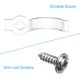 thumbnail image 5 of 100 Piezas Con Hebilla de Fijación de Clip de Montaje de Tornillo para Tira de Luz Led Eccomum Hebillas de fijación, 5 of 7