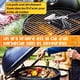 thumbnail image 2 of Cepillo para parrilla de barbacoa con cerdas de alambre de acero inoxidable de 18 pulgadas, mango cómodo antideslizante, diseño 3 en 1 para una limpieza profunda de todo tipo de parrillas, 2 of 5