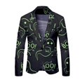 thumbnail image 1 of toraway Mens Suits Classic Fit Klein Autumn Men's Fashion Print Suit Jacket XL, 1 of 4