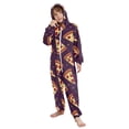 thumbnail image 5 of Pizza Pattern One Piece Pajamas Soft Jumpsuit Cozy Sleep and Play Romper Zipper and Pockets 4T, 5 of 8