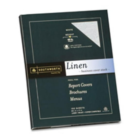 Southworth Company  Fine Linen Paper- 65lb- Acid-free-Lignin- White