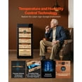 thumbnail image 3 of VEVOR Electric Humidor, 105L, 1000 Counts Electric Cigar Humidor Cabinet with Compressor Cooling, Constant Humidity & Temperature Control, Spanish Cedar Wood Shelves & Drawers, 4 Layers,for Household, 3 of 9