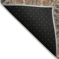 thumbnail image 3 of HomeRoots 603321 9 x 12 ft. Khaki, Terra Cotta & Black Damask Washable Indoor & Outdoor Rectangle Area Rug, 3 of 5