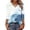 Multicolor#2, variant on Drovellove Women's Loose 3/4 Length Sleeve Printed V Neck Tunic Top - Casual Pullover Blouse for Home or Office
