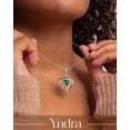 thumbnail image 3 of Yndra Heart Necklace for Women,S925 Sterling Silver May Emerald Birthstone Crown Pendant Necklace,Jewelry Gift for Her Wife Mom Girlfriend,Birthday Valentine’s Day Mother’s Day Gift, 3 of 11