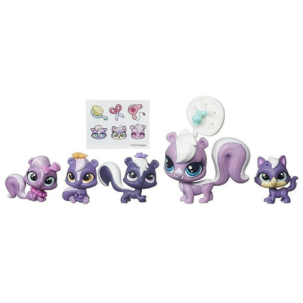 Littlest Pet Shop Surprise Families Mini Pet Pack (Skunks) Walmart
