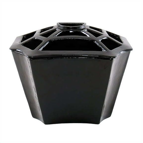 Minuteman International Cast Iron Wood Stove Lattice Top Steamer, Black