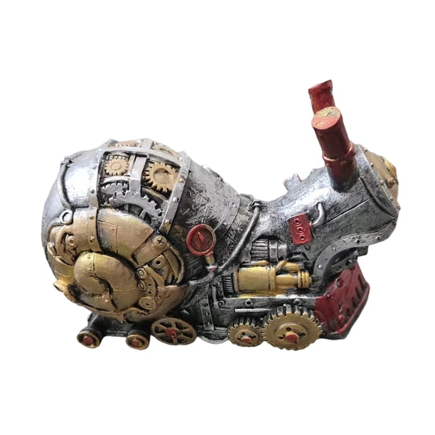 Resina mecánica Punk perro estatua artesanía Steampunks Animal escultura arte decoración (C) Ehuebsd Libre de BPA