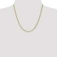 thumbnail image 4 of 14K Yellow Gold Figaro Chain Necklace 20 inch 2.5 mm Semi-Solid with Lobster Clasp, 4 of 4