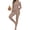 Dark Khaki, variant on MINTREUS Thermal Underwear for Women Long Johns with Fleece Lined, Base Layer Women Cold Weather Top Bottom