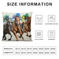 thumbnail image 6 of Nawypu Kentucky Derby Throw Pillow Cover Run for The Roses Jockey Horse Racing Themed Party Decoration for Couch Sofa,Set of 2, 6 of 6