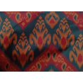 thumbnail image 4 of oneOone Tissu Popeline de Coton Imprimé Ikat Tourbillon & Paisley BTY 56 Pouces de Large, 4 of 4