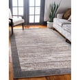 thumbnail image 6 of Unique Loom Indoor/Outdoor Rectangular Border Contemporary Area Rugs Brown/Black/Off-White, 6' 0 x 9' 0, 6 of 6