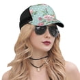 thumbnail image 5 of Disketp Vintage Floral Print Trucker Hat Men Women - Mesh Baseball SnapBack Cap, 5 of 7