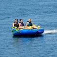 thumbnail image 3 of O'Brian Barca 2 Inflatable Towable Water Tube for Boating, 1-2 Riders, Blue, 3 of 5