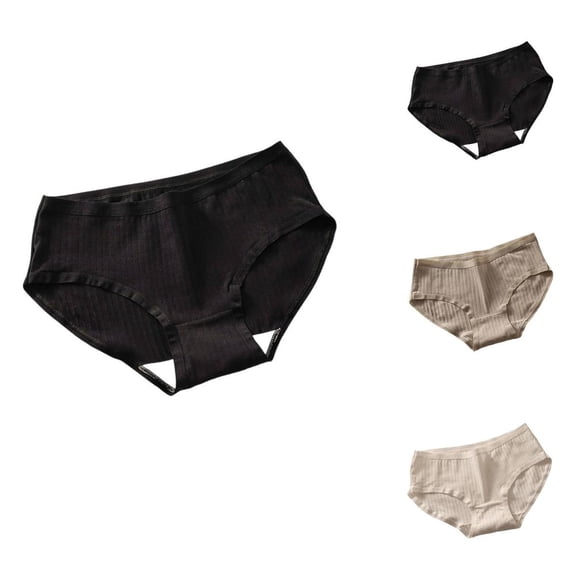 Bxsruta Women's High Waist Cotton Underwear, Comfortable Everyday Briefs, 1-Pack Panties in Multiple Sizes