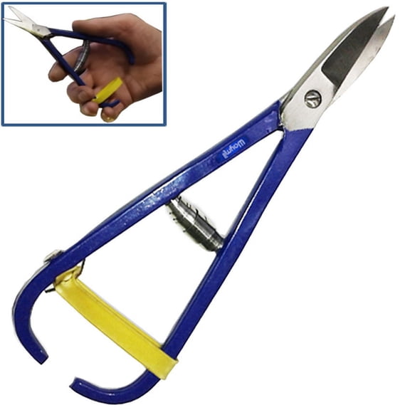 Jewelers Shears Straight Blade with Spring Jewelry Snips Scissor 7" Forged Steel