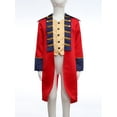thumbnail image 2 of Kaerm Veste Prince Médiéval pour Enfants Garçons Révolutionnaire Guerre Manches Longues Queue-de-Pie Victorien Blazers Spectacle Magicien Rouge 10, 2 of 7