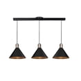 thumbnail image 2 of Luminario Colgante Maxxi 3 Campanas Metal Negro MX-CL7020/S/3, 2 of 3