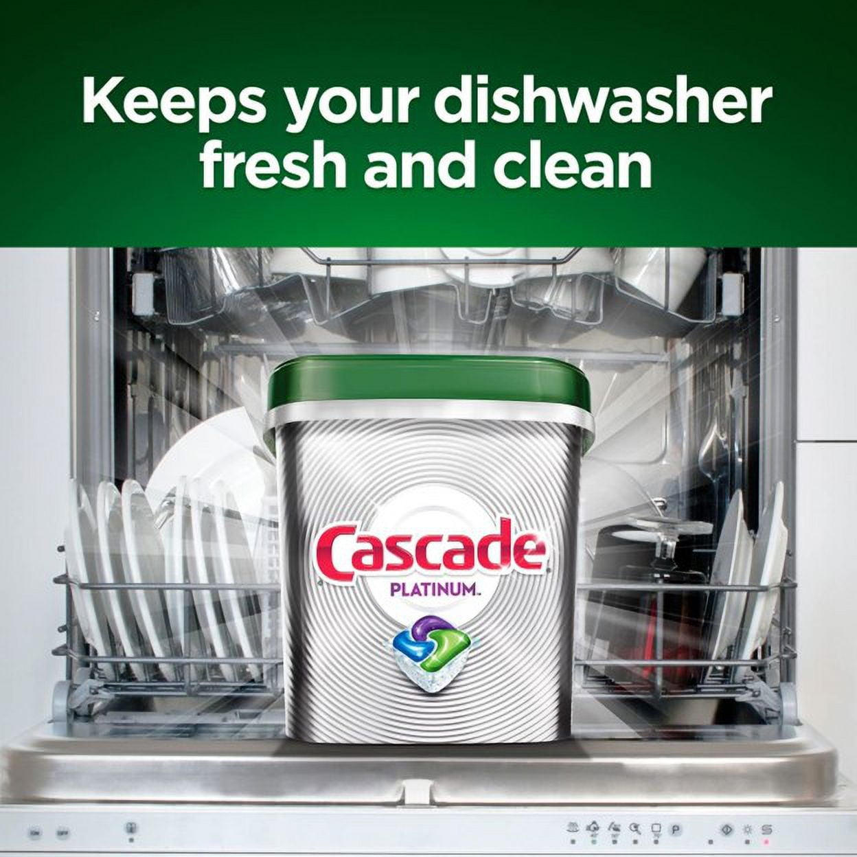 Cascade Platinum Dissolves Quickly Deep Clean and Shine Actionpacs, Fresh, 51.6 oz, 93 Count