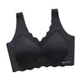 thumbnail image 2 of Abomasnow Womens Seamless Bras No Underwire Supportive Wireless Push Up Full Coverage Bralette Comfort Scalloped T-Shirt Bra, 2 of 3