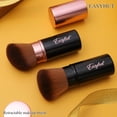 thumbnail image 4 of Set de brochas de maquillaje Easyhut Retractable Kabuki, 2 unidades, oro rosa, 4 of 8