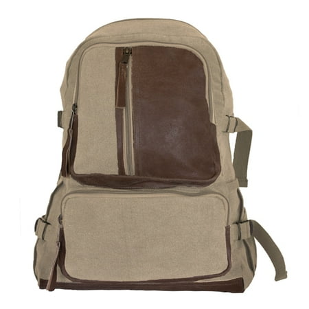 Fox Outdoor 43-665 Retro Vintage Airmans Rucksack - Khaki