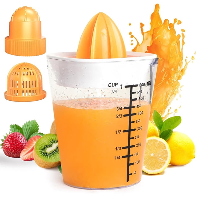 Exprimidor Manual Multifuncional , Exprimidor de Limones, 600 Ml (20 Onzas) para Jugo de Fruta y Mermelada ()