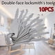 thumbnail image 2 of 10Pcs Jiggler Keys Auto Car locks Etc Stainless Steel Lock Open Repair Keys Kit, 2 of 5