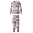 thumbnail image 1 of Conjunto de pijama de 2 piezas con cuello redondo Conjunto de pijama familiar informal de 2 piezas Conjunto de ropa de dormir FLhrweasw  Nuevo, 1 of 7