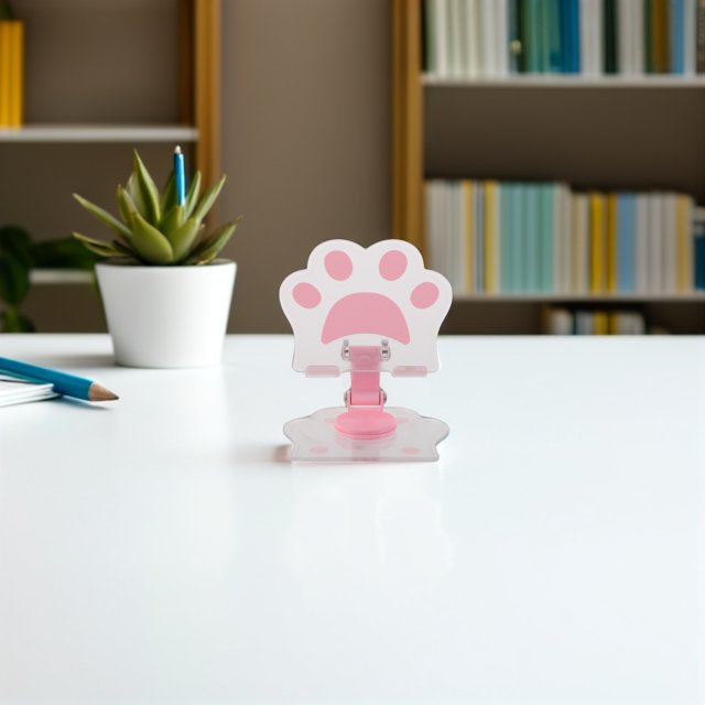 unbranded Soporte Para Teléfono De Escritorio Rosa Con Rotación 360 Plegable Y Portátil Para Uso En Casa