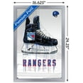 thumbnail image 3 of NHL New York Rangers - Drip Skate 21 Wall Poster, 14.725" x 22.375", Framed, 3 of 3