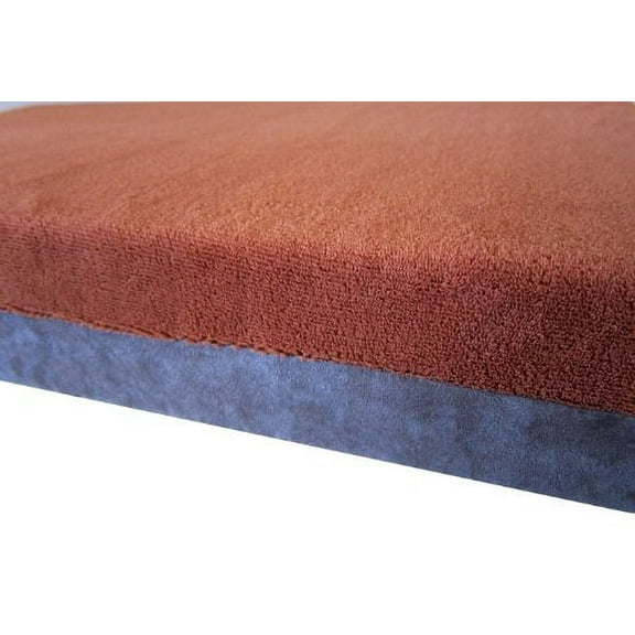 47X29 X4 Sudan Brown Orthopedic Waterproof Memory Foam Pet Pad Bed for Extra Large Dog Crate Size 48"X30" with 2 External Covers