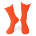 thumbnail image 3 of Feraricci 3 Pairs of Solid Color Formal Dress Socks for Men - Colorful & Comfortable Crew Socks-Fuchsia, Orange, & Mint, 3 of 6